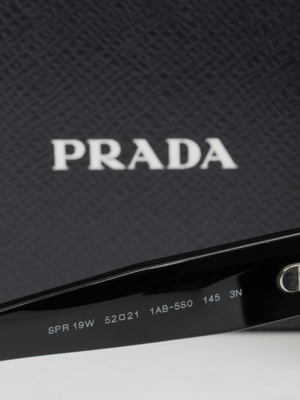 Prada PR19WS 1AB5S0 Rectangle Sunglasses – Black\Grey - Picture 8 of 10